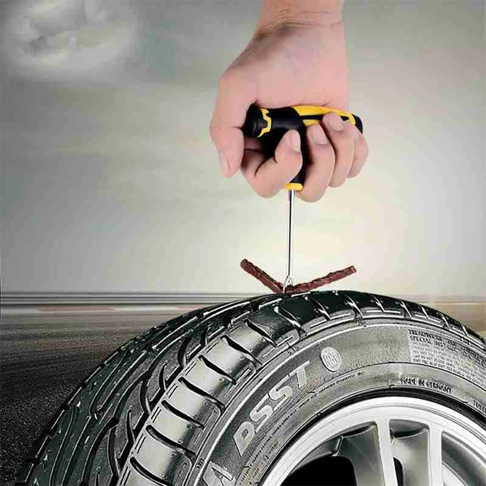 Car Tire Repair Kit Puncture Plug Tools Tyre Puncture Emergency for Tire Strips Stirring Glue Repair Tool Kit Car Accessories