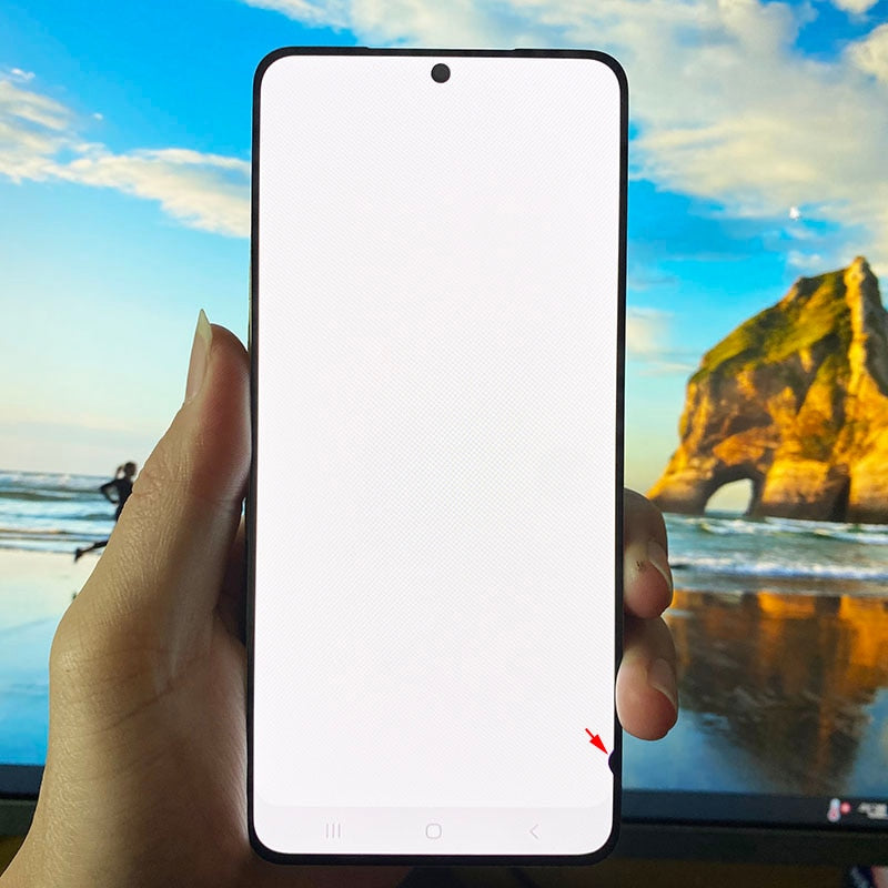 Original LCD For Samsung Galaxy S21 5G G990F G991F G991U G991B/DS Lcd Display Touch Screen 6.2'' With Frame With Dead Pixel