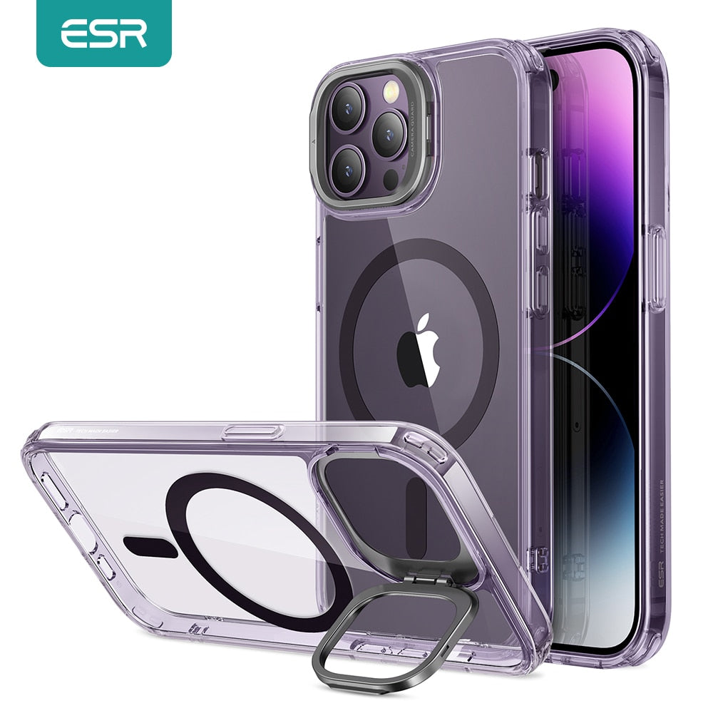 ESR for iPhone 14 Pro Magsafe Case for iPhone 14 Pro Max Classic Hybrid Case With Camera Kickstand for iPhone 13 MagSafe Case