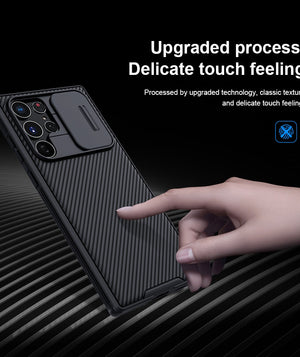 Nillkin for Samsung S23 Ultra / Galaxy S22 S21 S20 fe Case CamShield Pro Case, with Slide Camera Cover Protector PC+TPU Cover