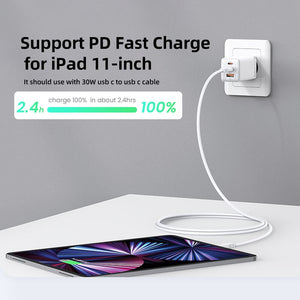 USAMS 65W GaN Charger Type C PD Fast Charger USB C Quick Charge 4.0 3.0 Phone Charger For MacBook iPad Pro iPhone Xiaomi Laptop