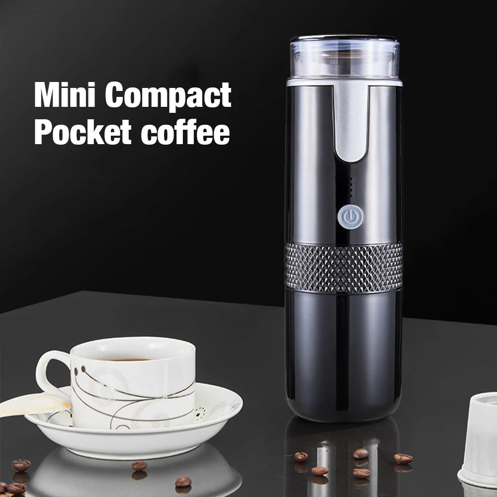 Portable Wireless Electric Coffee Machine Rechargeable Extraction Espresso Coffee Maker Home Compatible Small Capsule Coffee Pot