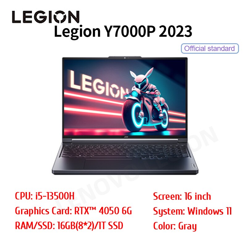 2023 Lenovo LEGION Y7000P Laptop 16-Inch I7-13700H/i5-13500H RTX4060/4050 16G/32GB + 1/2TB SSD 3.2K 165Hz Screen New Notebook PC