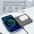 30W Dual 15W Wireless Charger Pad for iPhone 14 13 12 11 Pro XS XR X Samsung S21 S22 Airpods 3 Pro 2 In 1 Fast Charging Station