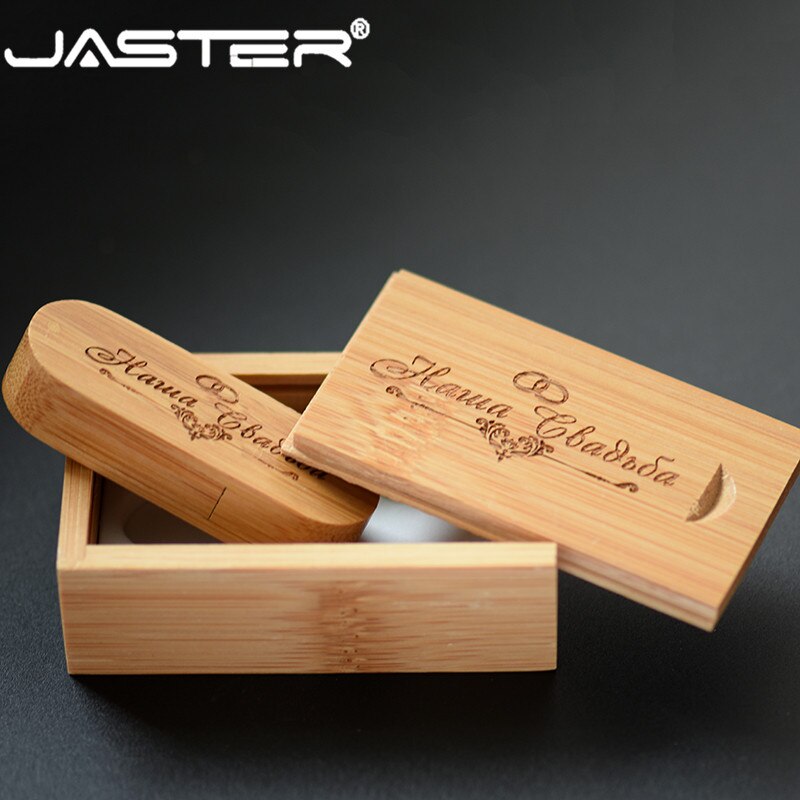 JASTER Custom Logo Wooden USB 2.0 Flash Drive 4GB 64GB 16GB Memory U Stick 32GB Usb Pendrive Photography Wedding Gifts pen drive