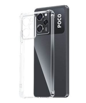 SmartDevil Transparent Bumper Case for POCO F5 Pro 5G M4 Pro F4 for Xiaomi 12T Pro 11T Airbag TPU Back Cover Lens Camera Protect