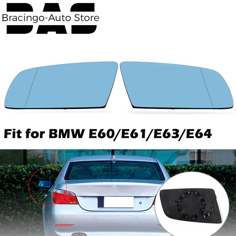 Fit For BMW E60 E61 2003-2010 E63 E64 2004-2011 Side Rearview Mirror Glass Heater Anti-fog Defrosting Door Wing Mirror Sheet