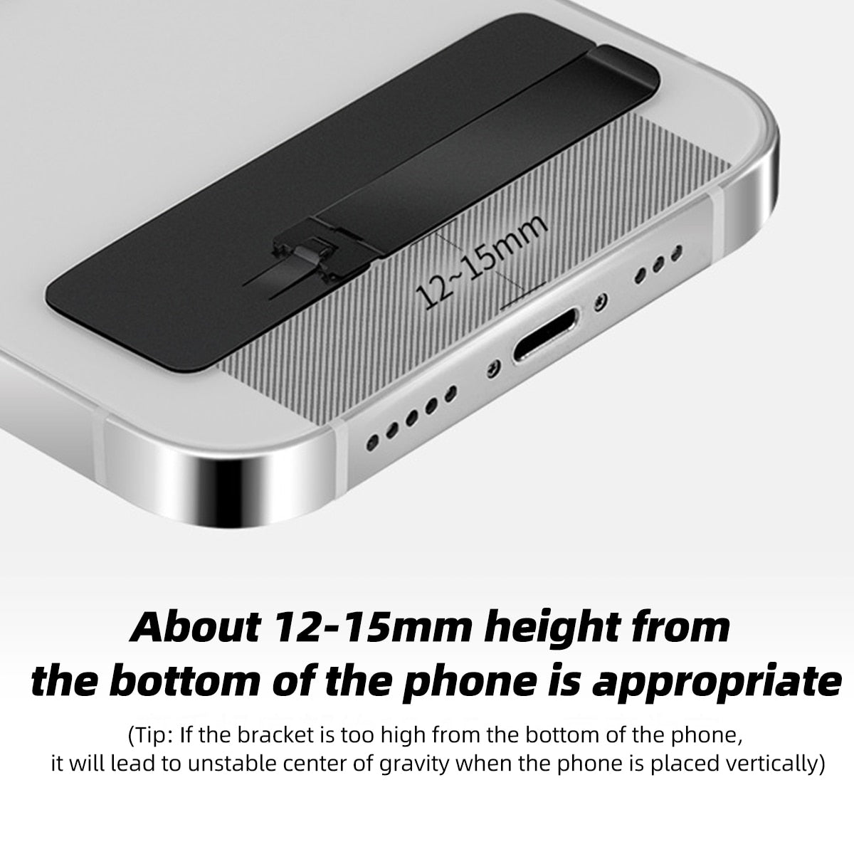Universal Ultra Thin Mobile Phone Stand Aluminum Alloy Adjustable Angle Back Sticked Socket Bracket Foldable Desktop Holder