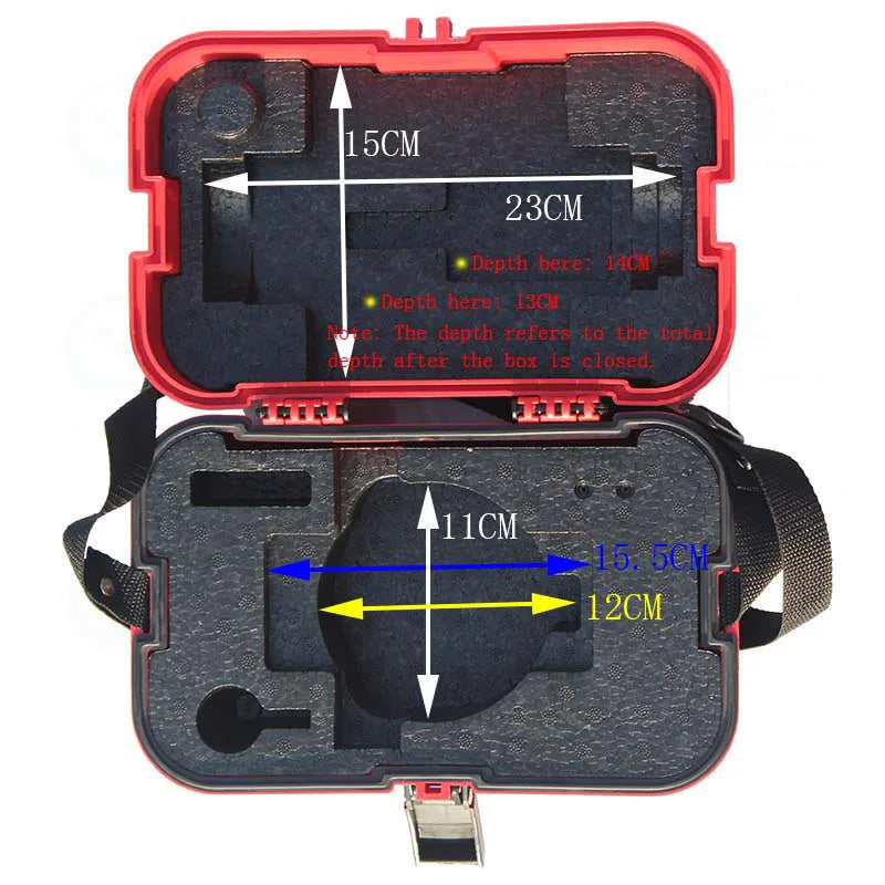 Portable Universal Level Box Plastic Instrument Case 1Piece