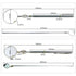 30mm/50mm Portable Car Telescopic Detection Lens Inspection Round Mirror Car Angle View Pen For Auto Inspection Hand Repair Tool