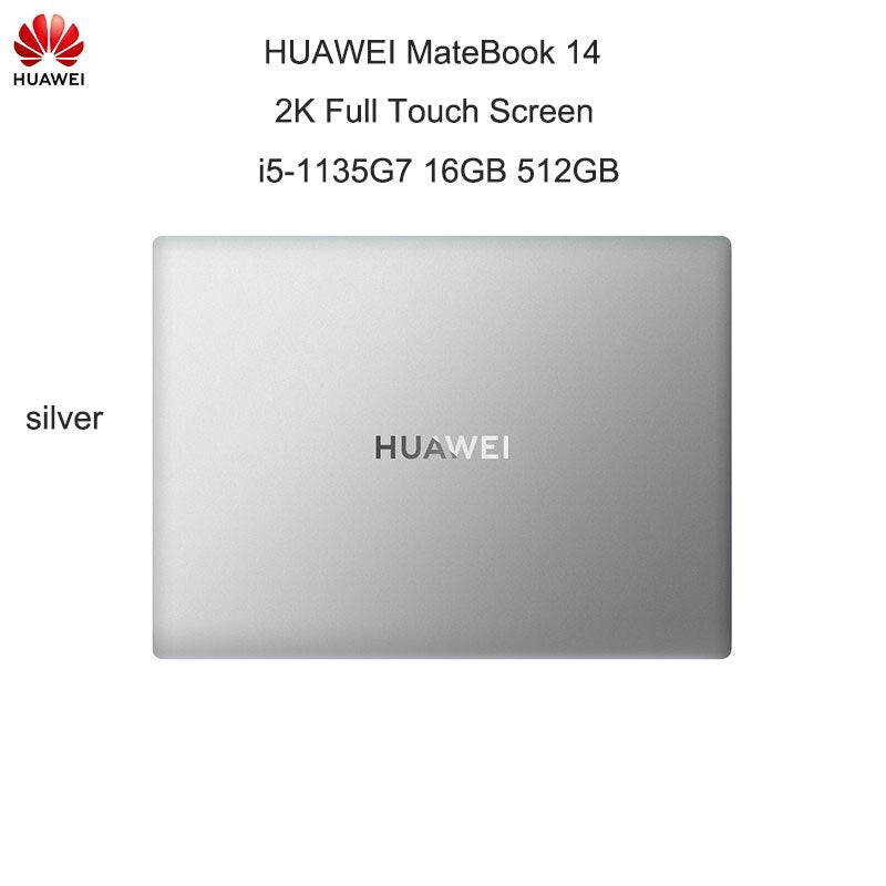 2021 HUAWEI MateBook 14 Laptop 14 Inch IPS 2K Touchscreen Notebook i5-1135G7/i7-1165G7 16GB 512GB  Iris Xe Graphics Netbooks