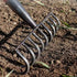 Strong and durable ninetooth rake manganese steel multifunctional garden tool