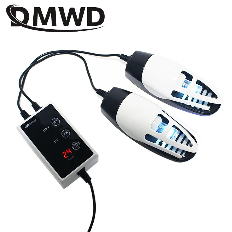 DMWD Electric Shoes Dryer UV Odor Deodorant Drier Ultraviolet Sterilizer Bake Foot Protector Boot Drying Machine Heater Warmer