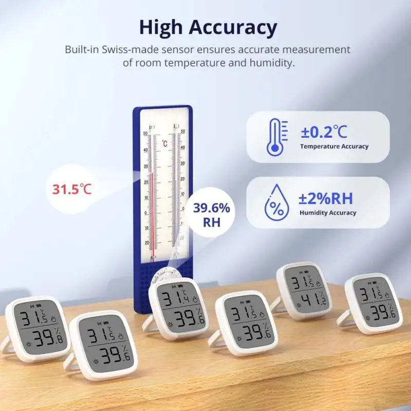 SONOFF SNZB-02 Zigbee Temperature Sensor SNZB-02D Smart House eWelink Real-time Monitor Work With Alexa Google Home Alice