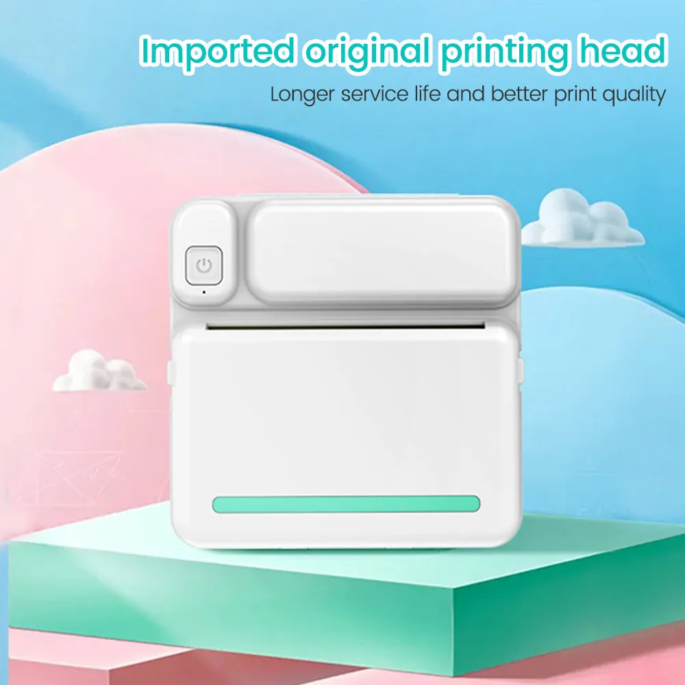 Elough Portable Mini Printer Thermal Adhesive Labels Printer Inkless Bluetooth Sticker Mini impresora portatil Android IOS 57MM