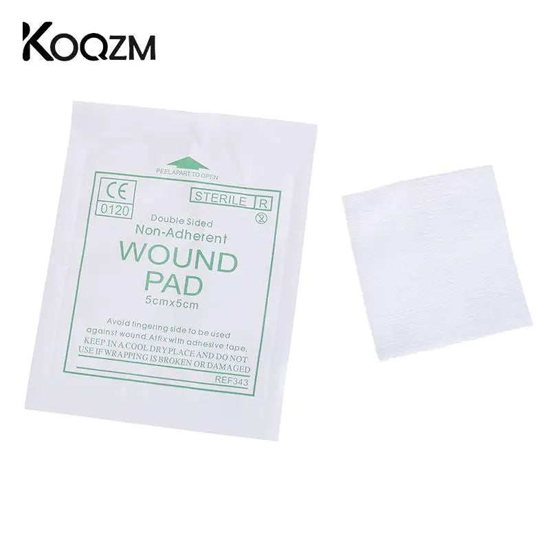 New 50 Pcs Gauze Pad First Aid Kit Waterproof Wound Dressing Sterile Medical Gauze Pad Wound Care Supplies