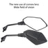 Motorcycle Mirror 2Pcs E-Bike Rearview Mirrors Electrombile Back Side Convex 8mm 10mm Carbon Fiber