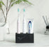 1pc Creative Marble Pattern Resin Multifunction Electric Toothbrush Rack Toothpaste Holder Bathroom Cleaning Brush Storage Box