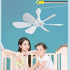 USB 5V Mini Ceiling Fan Energy-Saving 5W Silent Summer Cooling Fans Cooler for Home Dormitory Camping Tent 6 Blades