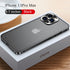 Luxury Electroplated Metal Frame Case For iPhone 14 Pro 14 13 12 11 Pro Max 14Plus rosted Acrylic Back Plate Phone Cases