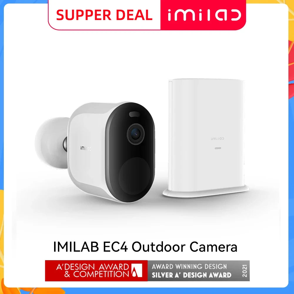IMILAB EC4 Video Surveillance 2.5K IP Wireless WiFi Smart Home Security Outdoor Camera