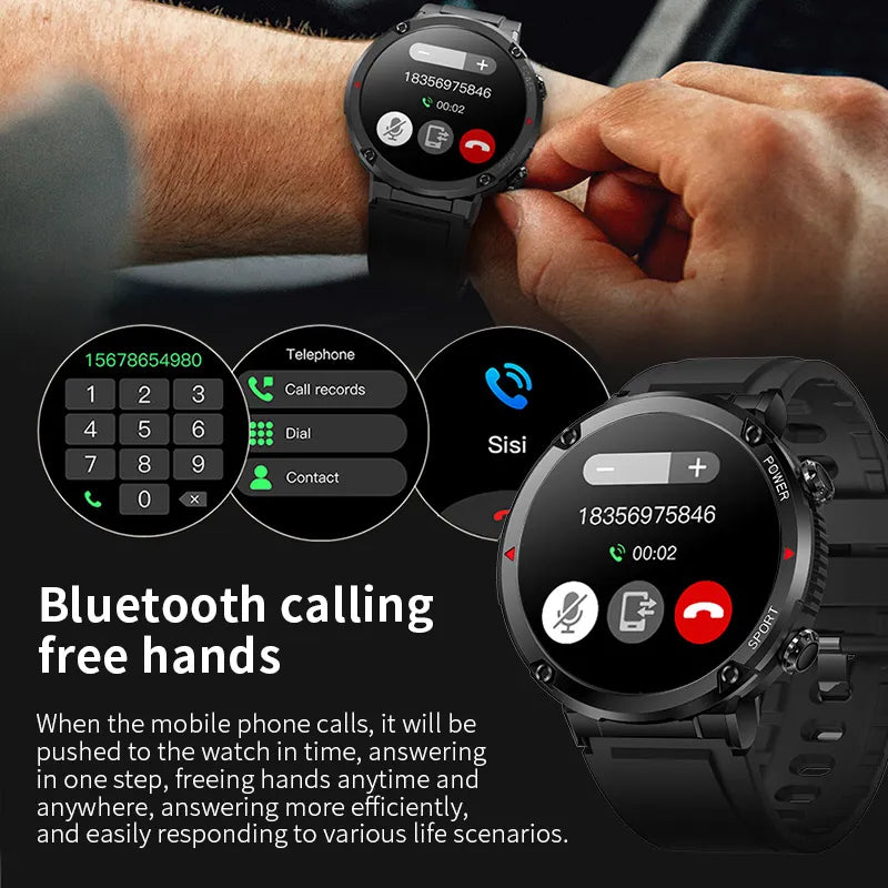 Lenovo 2023 Smart Watch Men 1.6” Full Touch 600MAH Battery BT Call Smart Clock IP68 Waterproof Fitness Tracker Sport Bracelet