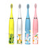 Children Sonic Electric Toothbrush Colorful Cartoon for Kids Soft Fur Automatic Waterproof with Replacement Head Cleaning Brush