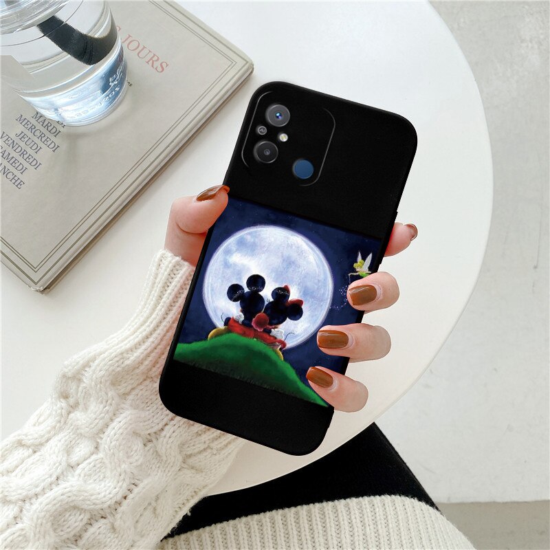 For Redmi 12 C Redmi12C 6.71'' Case Lovely Disney Mickey Mouse Minne Silicone Cover For Xiaomi Redmi 12C Matte Soft Funda Bumper