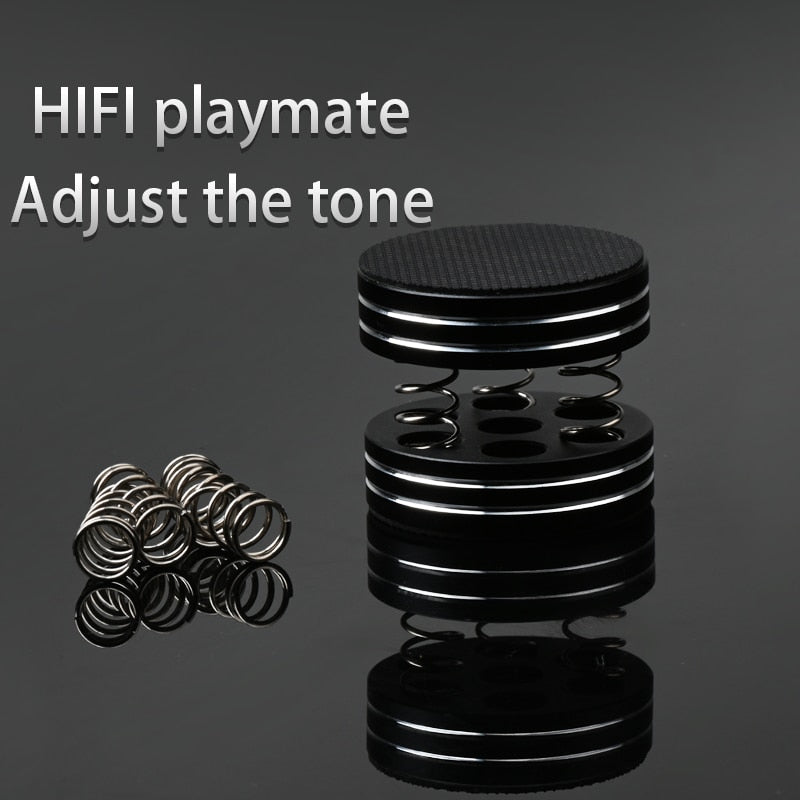 ATAUDIO 4PCS HiFi Audio Stand Feet Pad Speakers High Quality Aluminium Alloy Anti-shock Foot Stands for Amplifier Speaker CD