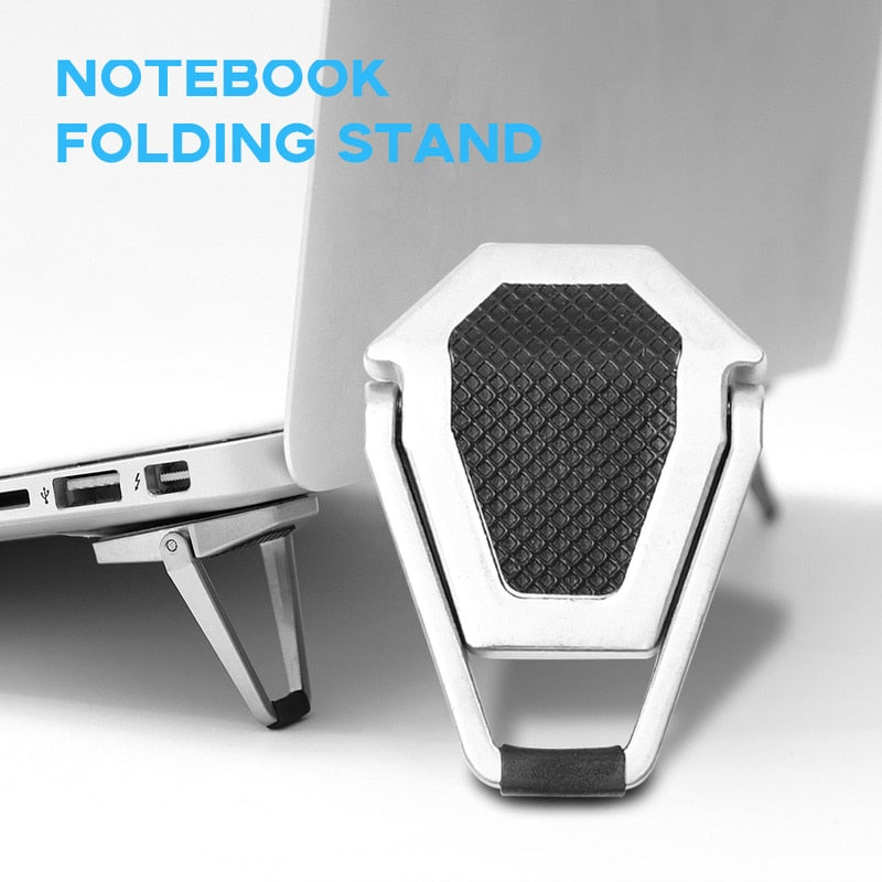 Metal Foldable Laptop Stand Universal Non-slip Bracket Support for Macbook Pro Air Lenovo Notebook Laptops Mount Holder Feets