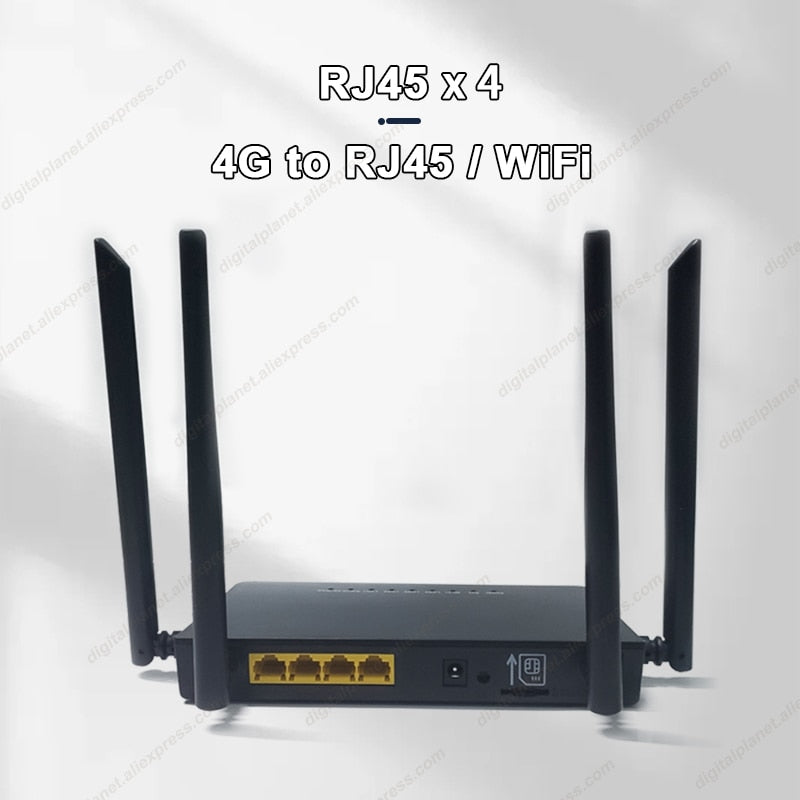 LTE CPE 4G router 300m CAT4 32 wifi users RJ45 WAN LAN wireless modem 4G SIM card wifi router