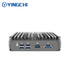 YINGCHI Intel Celeron J4125/N5095 Pentium J6426 Fanless Soft Router Mini PC 4x 2.5G LAN HD and VGA  Ports Firewall Appliance