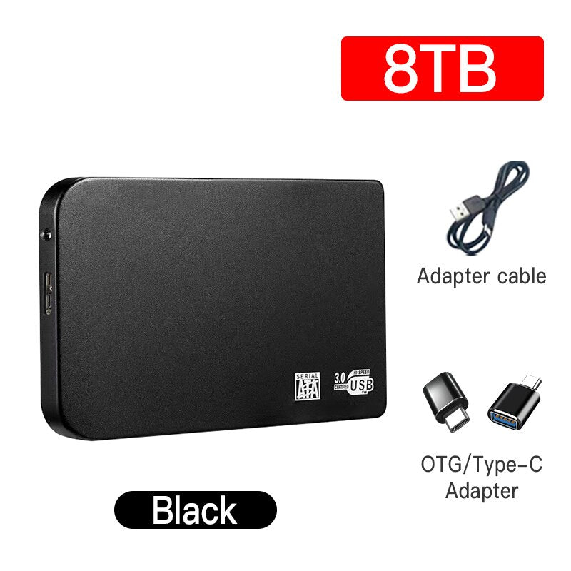 Original Hard Drive Portable SSD 1TB 2TB Solid State External Drive USB3.0 Interface High-speed Hard Disk for Notebook/Desktop