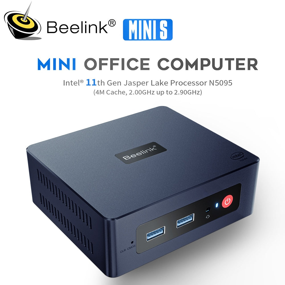 Beelink Mini S12 Pro Intel 12th N100 Intel 11th N5095 Mini PC Win 11 8GB 128GB 256G SSD N95 Desktop Gaming Computer VS GK3V