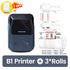 NiiMbot B1 Label Sticker Tag Price Printer with Paper Roll Waterproof Anti-Oil Tear-Resistant Price Tag Scratch-Resistant Papers