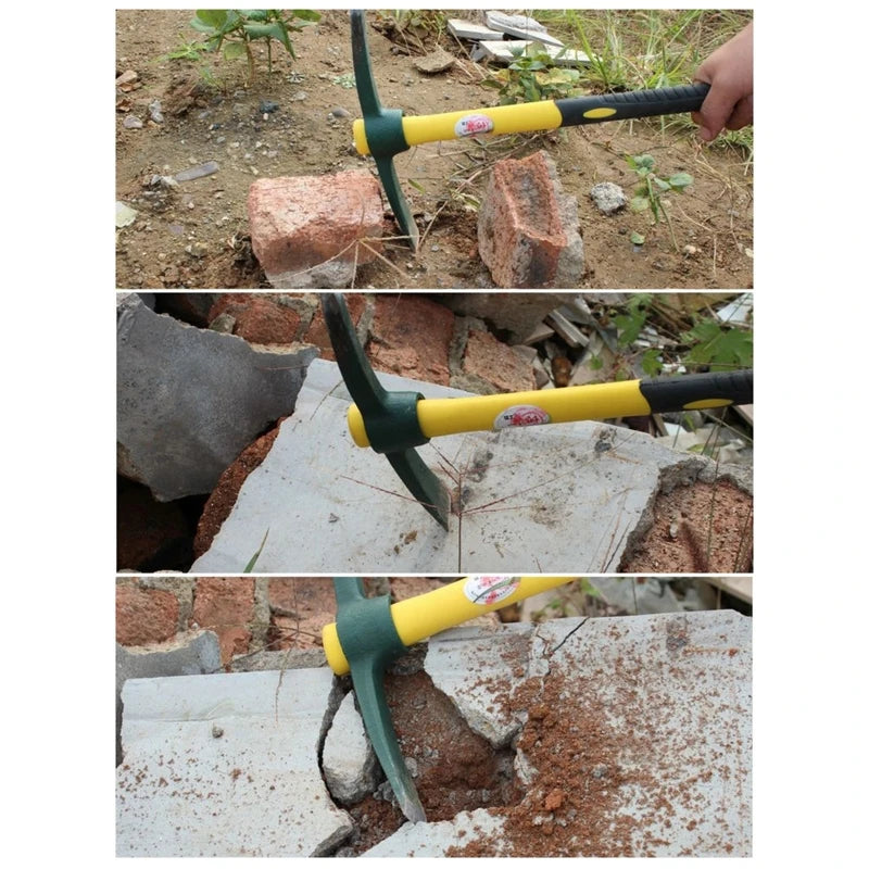 Portable Weeding Pick Axe for Digging Prospecting Camping Preparing Flower Bed Agriculture Hand Tools Labor-saving 157A