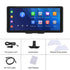 Podofo 10.36Inch Universal Carplay Monitor Android Auto Screen Smart Player With Voice Control FM Bluetooth Support Rear Cam TF