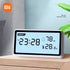 Xiaomi Deli Electronic Thermometer Hygrometer Weather Station High Precision with Table Clock Function Mini Thermometer LCD Tool