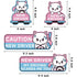 4pcs Cartoon Cat Student Driver Car Magnet Cute New Sign for Reflective Sticker Gift Teen Reusable  Bumper Safety