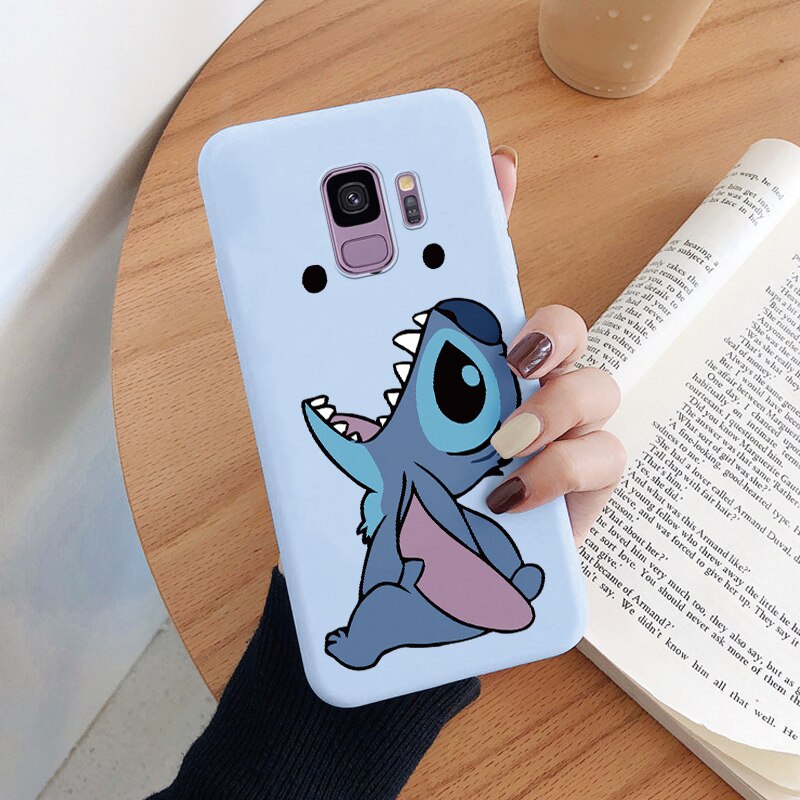 For Samsung Galaxy S9 S 9 Plus Camera Protect Soft Cover Silicone Cute Cartoon Lilo Stitch Phone Case Funda For Samsung S9+ Capa