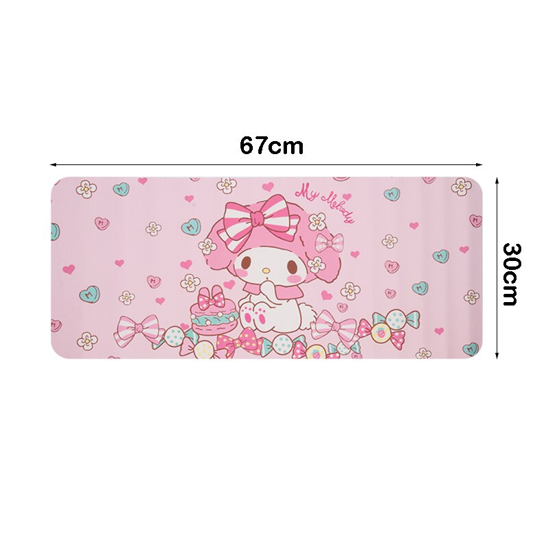 Cartoon Japanese Cute Anime Mouse Pad Waterproof Desktop Oil-proof Non-slip Desk Mat Kawaii Gaming Pads Students Writing Pad