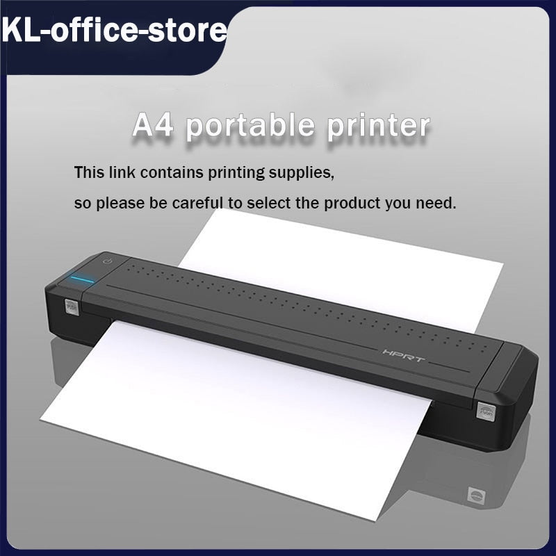 MT800 Portable A4 Thermal Printer Wireless Bluetooth Cell Phone Printing Homework Office Home Small Printer Special Ribbon