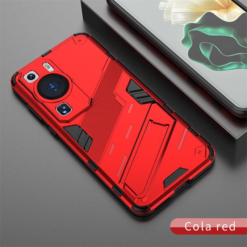 For Huawei P60 Pro Case Anti Shock Kickstand Magnetic Holder Armor Phone Cases For Huawei P 60 P60 Art P60Pro Hard PC Back Cover