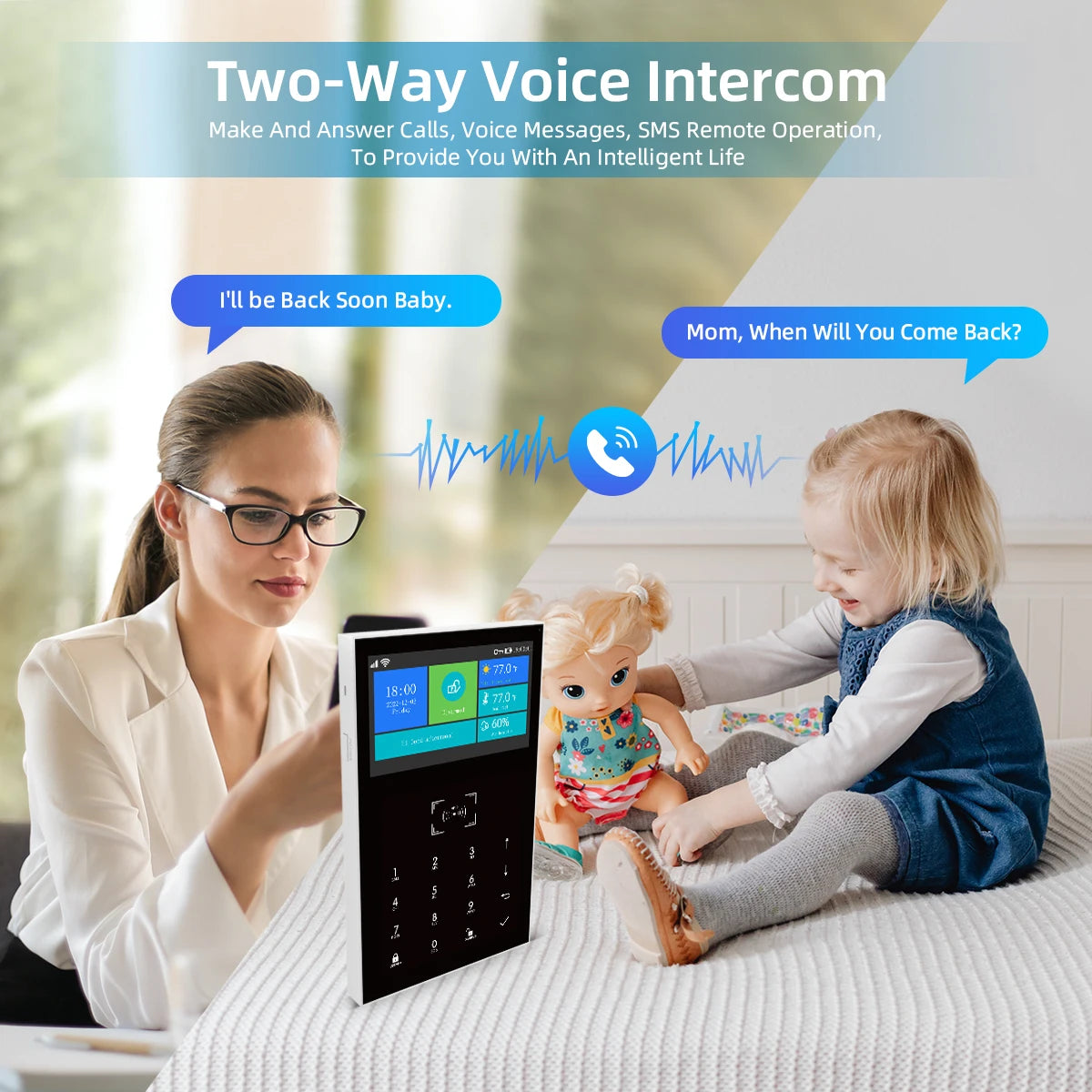 PGST 4G PG109 Home Intelligent Anti-theft System Set GSM WiFi Tuya APP Remote Control Large Screen Touch Multi-language Function