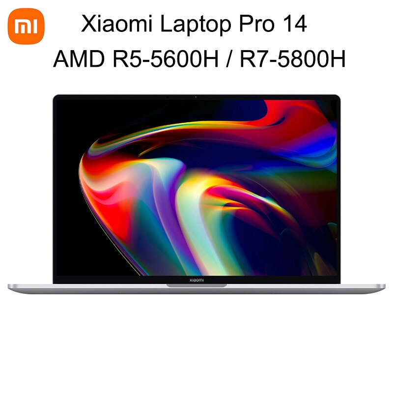 Original Xiaomi Pro 14 Laptop 14 Inch 2.5K 120Hz Screen Notebook AMD Ryzen R7 5800H 16GB 512GB Netbook With Radeon Graphics Card