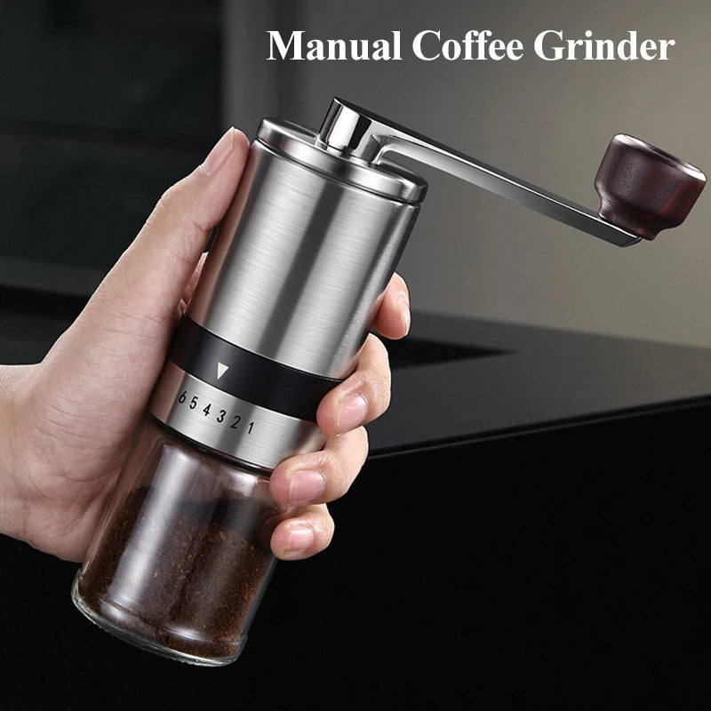 High Quality Manual Coffee Grinder Ceramic Grinding Core 6/8 Adjustable Settings Portable Coffee Grinders Coffee machine