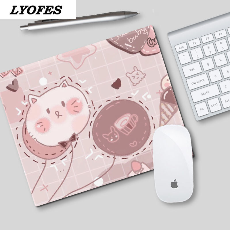 Laptop Mouse Mat for Office Home PC Computer Keyboard Cute Mouse Pad Kawaii Desk Pad Deskpad Gaming Desk Mats Gamer 22x18cm