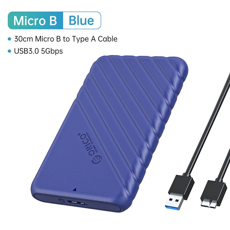 ORICO MicroB USB3.0 2.5" External Storage HDD Case SATA 5Gbps HDD SSD Hard Drive Enclosure Support UASP for PC Laptop