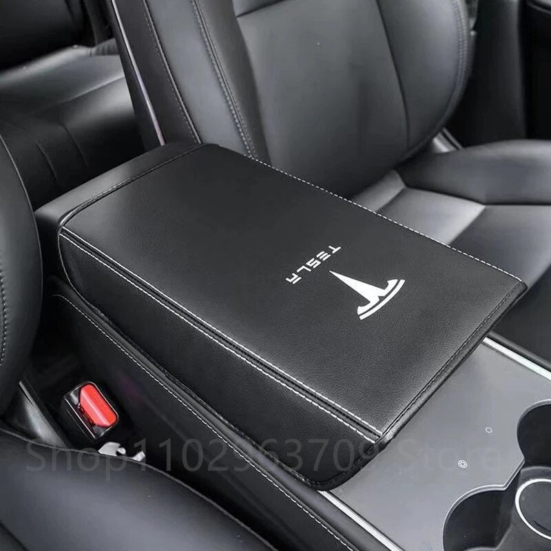 Car Central Control Armrest Box Protective Cover For Tesla Model 3 Model Y Interior Supplies Tesla Model Y 2023 Car Accessories