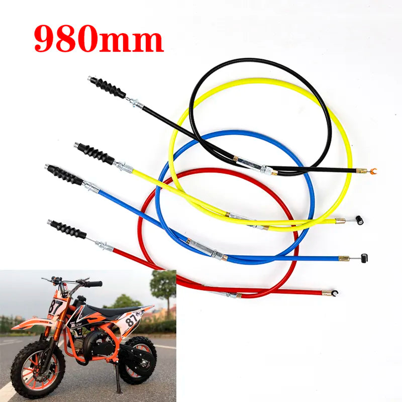 980/1070/1200mm Throttle Clutch Cable For Chinese Pit Dirt Motor Bike XR50 CRF50 CRF70 KLX 110 125 SSR TTR BBR Horizontal Engine